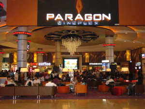 Paragon Cineplex on top floor